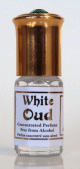 Parfum concentre sans alcool Musc d'Or "White Oud" (3 ml) - Pour hommes