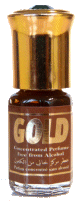 Parfum concentre sans alcool Musc d'Or "Gold" (3 ml) - Pour hommes