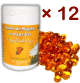 Lot de 12 boites : 12 x 60 (720) Capsules Huile de Nigelle - Complement alimentaire (12 pot de 60 gelules de 500 Mg)