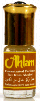 Parfum concentre sans alcool Musc d'Or "Ahlam" (3 ml) - Pour femmes