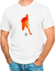 T-Shirt personnalisable : Joueur de football qui drible (orange)