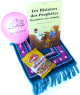 Pack Cadeau Enfant : Livre Les Histoires des Prophetes Racontees aux Enfants + Confiseries Bonbons Halal + Tapis de priere enfant + 10 ballons "Aid Moubarak"