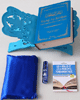 Pack Cadeau Bleu : Livres Le jardin des vertueux, Les 4 Regles et Les 6 Principes Fondamentaux, Porte-Livre, Tapis de poche et Parfum de luxe