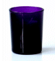 Bougie parfumée sous forme de fleur de couleur violet/mauve