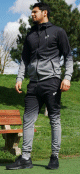 Ensemble survetement homme de la maque "Best Ummah" - Couleur gris degrade