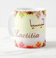 Mug prénom français féminin "Laetitia" - لتيسيا Mug prénom français féminin "Laetitia" - لتيسيا
