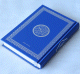Le Saint Coran en langue arabe (lecture Hafs) - Couverture en simili-cuir bleu argente (14 x 20 cm)