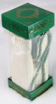 Pack cadeau Muslim Box : tapis de priere + sebha (chapelet musulman) - Couleur vert