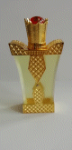 Parfum Musc d'Or "Golden Flowers" en grande bouteille doree - Pour femmes
