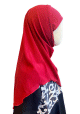 Hijab à enfiler pour fillette - Couleur Rouge Hijab à enfiler pour fillette - Couleur Rouge