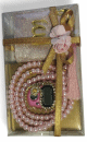 Coffret Cadeau Musulman Couleur Rose : Mini Coran + chapelet "Sabha" + Chapelet électronique décoré de strass Coffret Cadeau Musulman Couleur Rose : Mini Coran + chapelet "Sabha" + Chapelet électronique décoré de strass