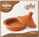 Tajine artisanal en terre cuite – Taille moyenne – Compatible four et cuisinière