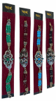 Bracelet oriental vintage à perles colorées et médaillon ornemental