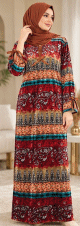 Robe longue AMAYA en velours fin pour la maison