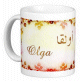 Mug prénom français féminin "Olga" - أولقا Mug prenom francais feminin "Olga" -