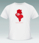 T-Shirt personnalisable "Tunisie" (le drapeau tunisien a l'interieur des frontieres tunisiennes)